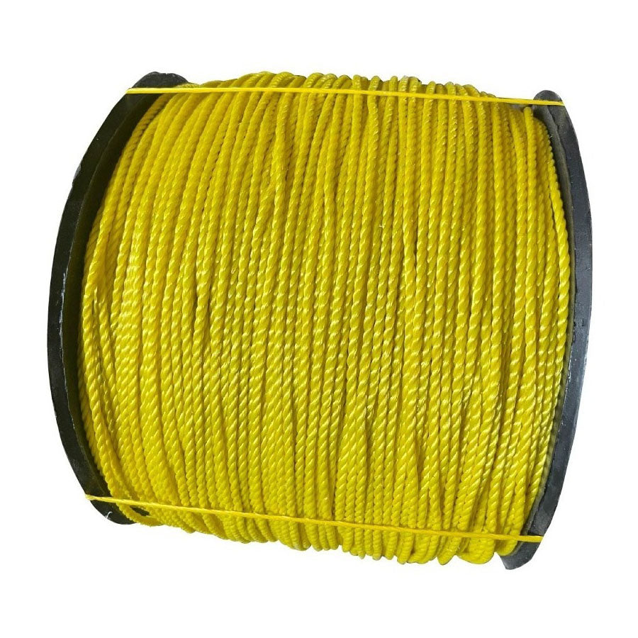 Cuerda Soga Amarilla De Polipropileno 4 Mm Rollo 10 Kg