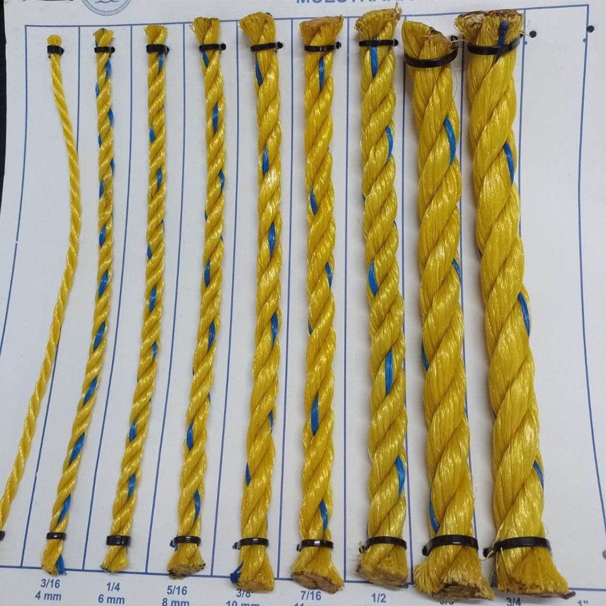 Cuerda Soga Amarilla De Polipropileno 8 Mm Rollo 30 Kg – Torke