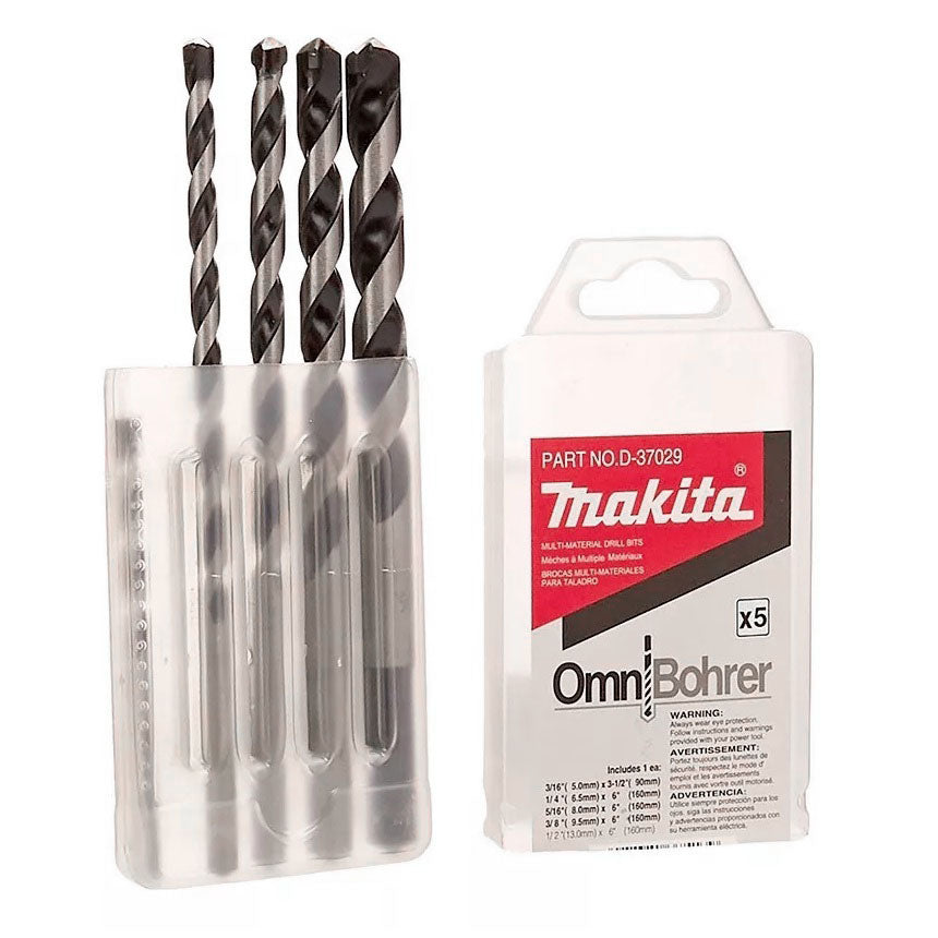 Juego de Brocas Alumino Para Concreto 5 Pzs D-37100 Makita