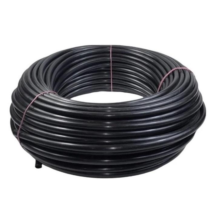 Poliducto Negro Reforzado Riego Agricola 3/4 Rollo 100 Mts