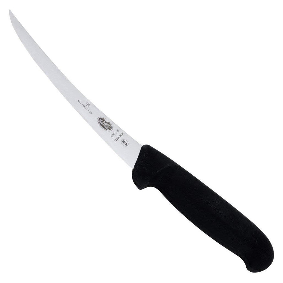 Cuchillo Deshuesador 5.6613.15 Hoja Flex Negro Victorinox