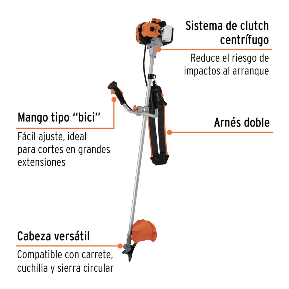 Desmalezadora A Gasolina 52Cc 18' Truper 11032