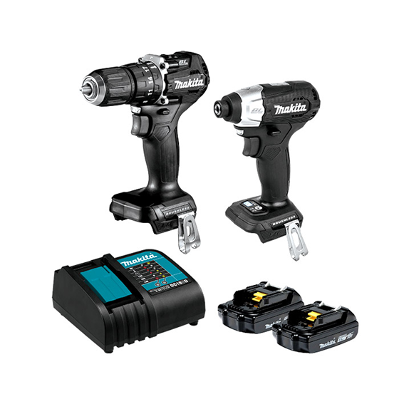 Rotomartillo Inalambrico Y Atornillador Makita Dlx2414x7b