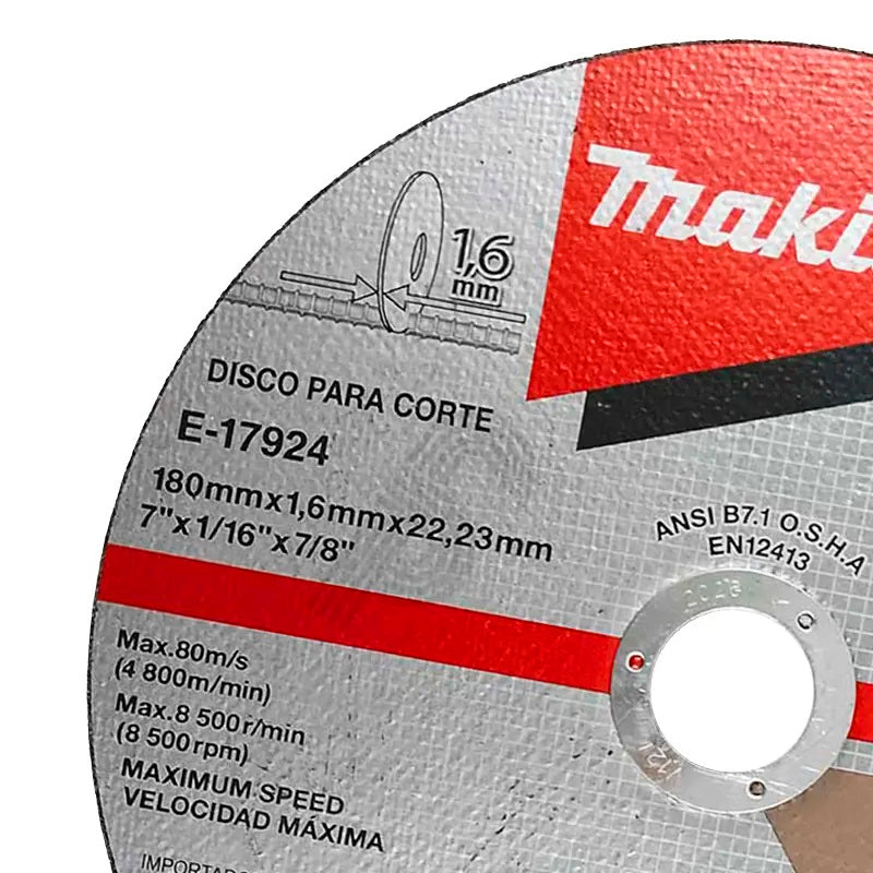 Disco de Corte 7″ x 1 1/16 E-17924 Makita