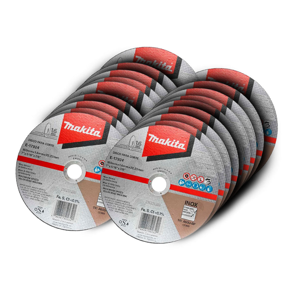 Disco de Corte 7″ x 1 1/16 E-17924 Makita 25 Piezas