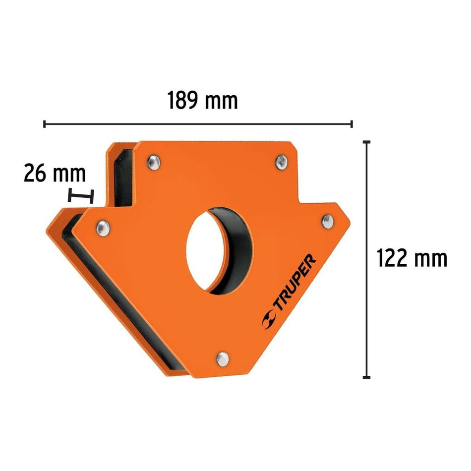 Escuadra Magnética Para Soldar 5 Pulgada 34 Kg Truper 15408