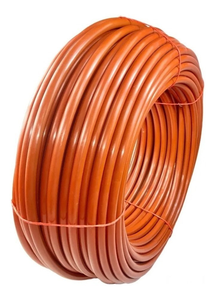 Rollo Poliducto Naranja Bicapa Liso 1/2  Media. 100mts