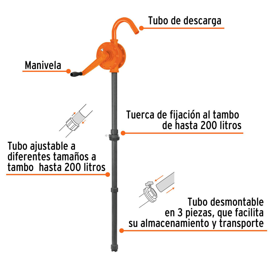 Bomba Extractora de Ácidos 0.25L P/Bombeo 16856 Truper