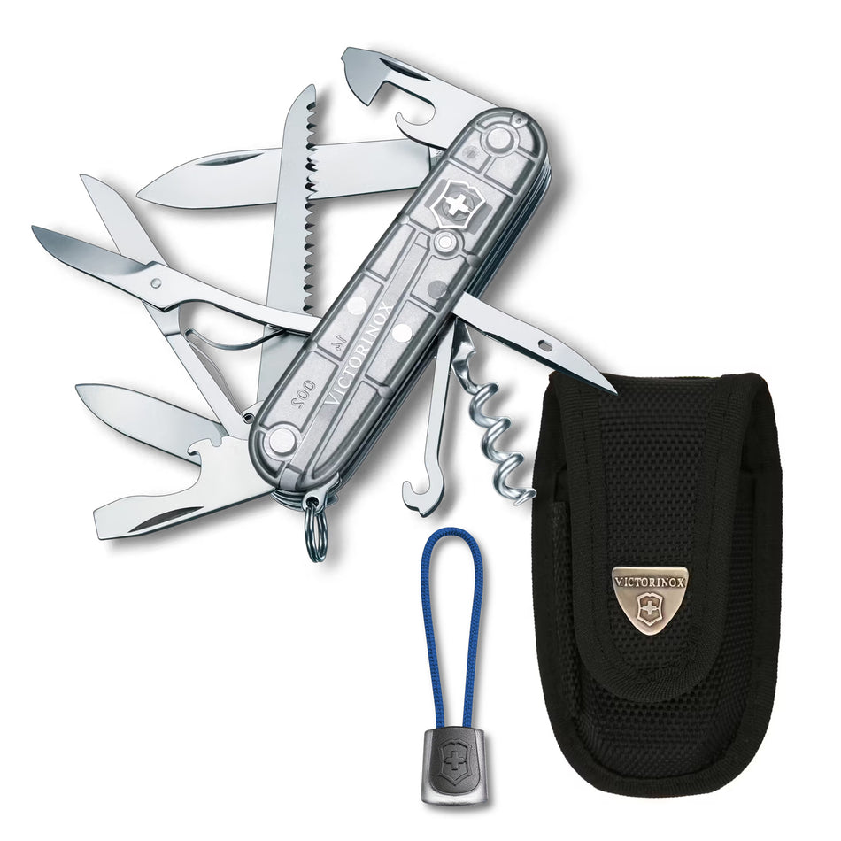 Navaja Victorinox Huntsman Silver 1.3713.T7 con Funda y Cordón