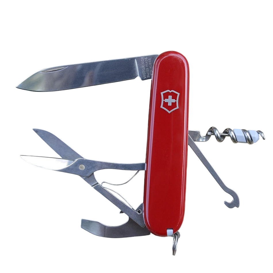 Navaja Victorinox Compact 1.3405 Color Rojo 15 Usos