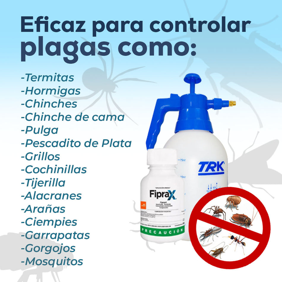 Fiprax Elimina Plagas Con Fumigadora 2 Litros Y Vaso Medidor
