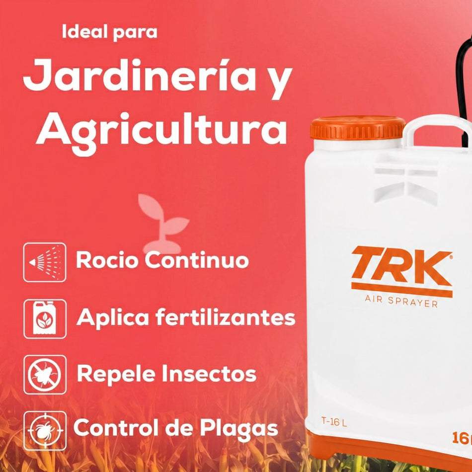 Aspersora Fumigadora Manual De Mochila 16 Litros TRK