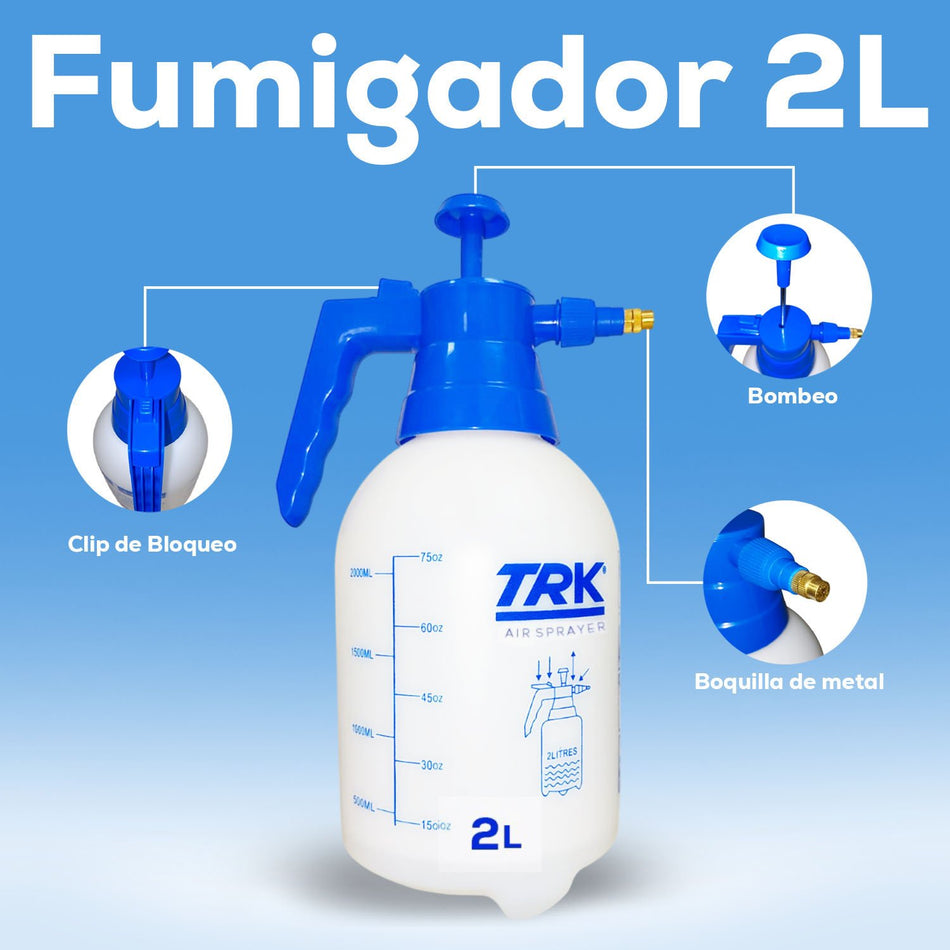 Aspersora Fumigadora Manual Agrícola 2 Litros TRK