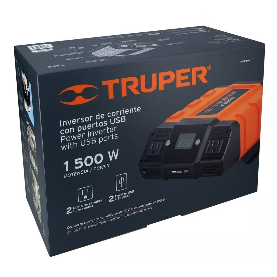 Inversor De Corriente De 1500 W Truper 10492