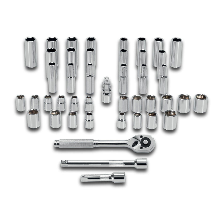 Juego De 45 Herramientas Cuadro 3/8″ Std y Mm 102410 Truper