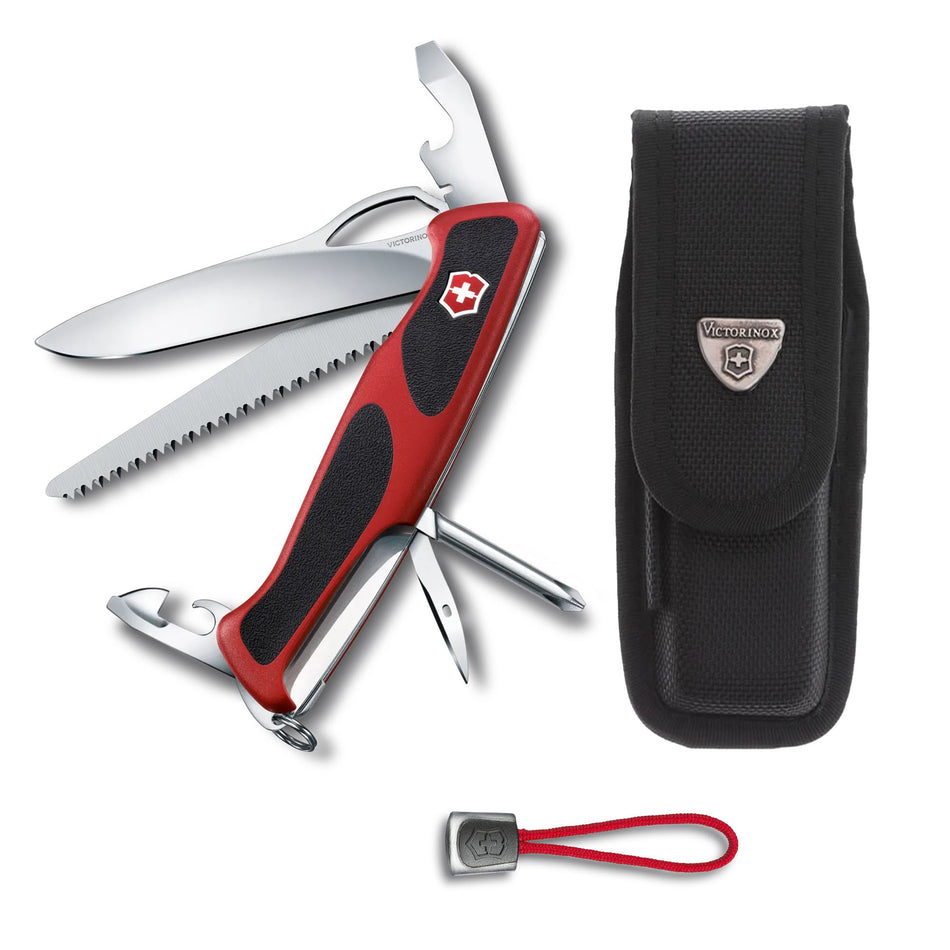 Navaja Victorinox Ranger 78 m Grip Funda y Cordón Rojo