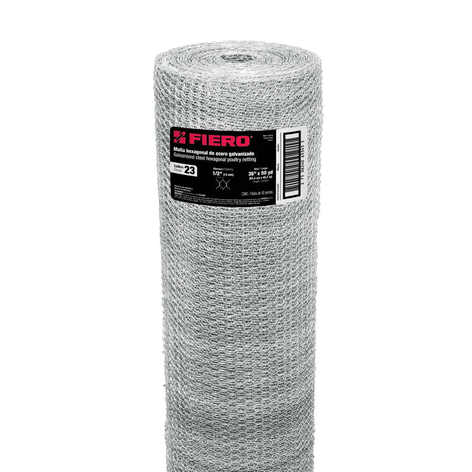 Rollo Malla Hexagonal 0.90x45 M Cal.23 13mm 44655 Fiero
