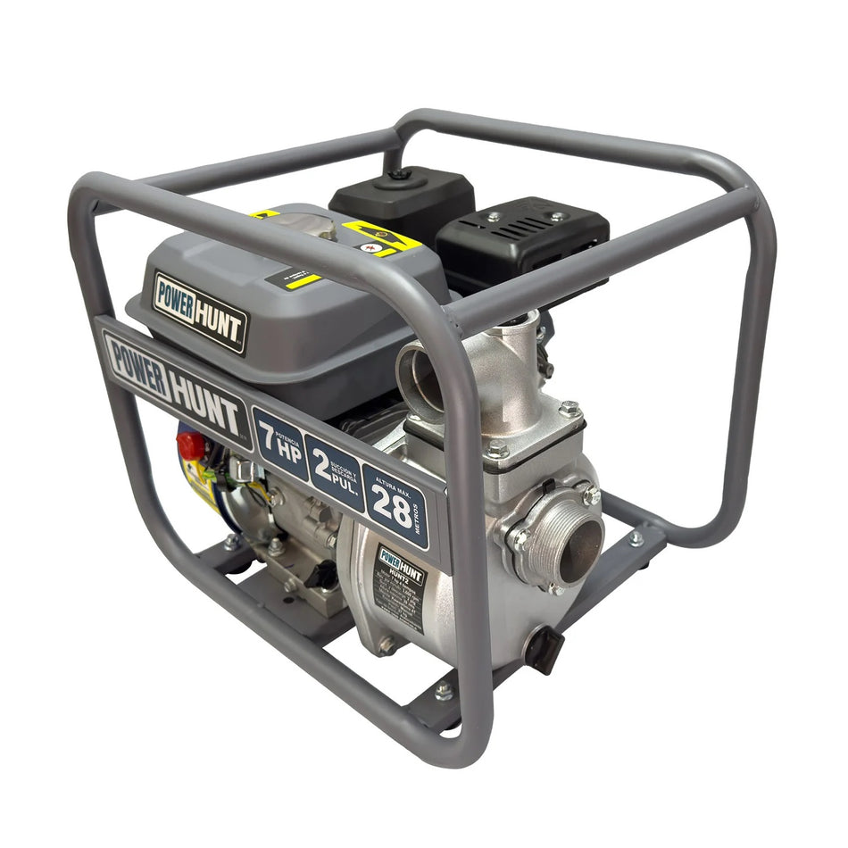 Motobomba Bomba De Agua A Gasolina 2x2 Power Hunt 7hp Riego