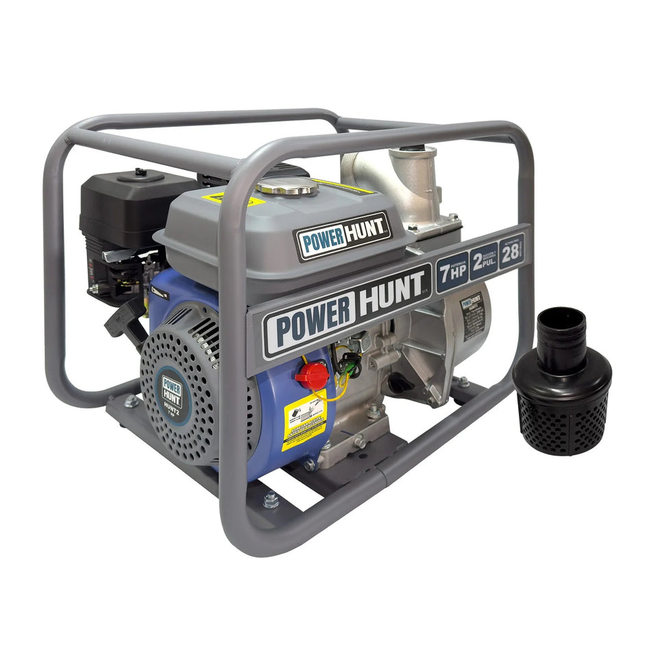 Motobomba Bomba De Agua A Gasolina 2x2 Power Hunt 7hp Riego