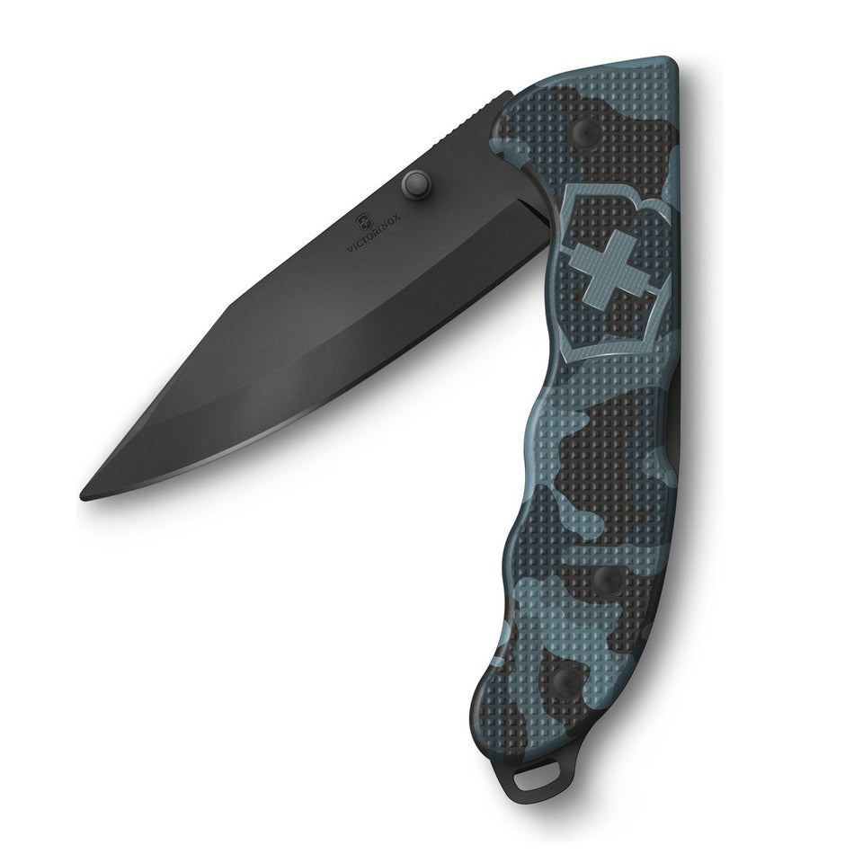 Navaja Evoke BSH Alox 4 Usos Azul Camuflaje Victorinox