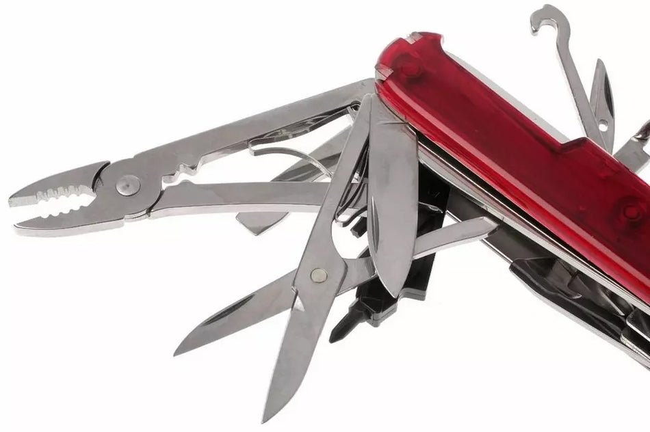 Navaja Victorinox CyberTool rojo transparente 1.7725.T