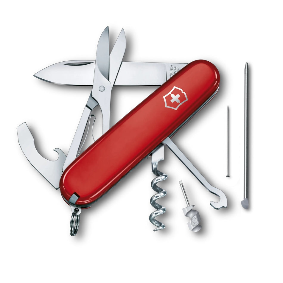 Navaja Victorinox Compact 1.3405 Color Rojo 15 Usos