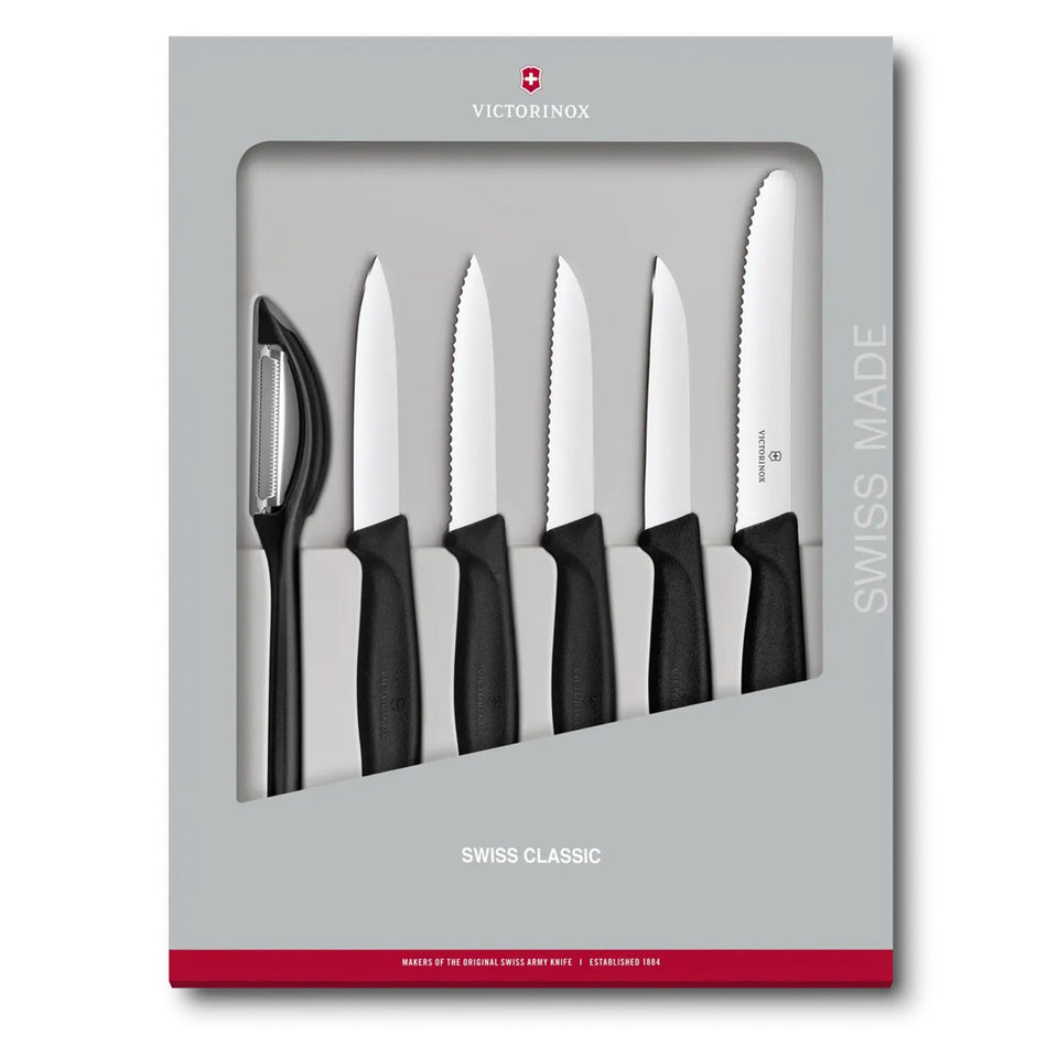 Victorinox Set De Cuchillos Swiss Classic 6 Piezas Negro