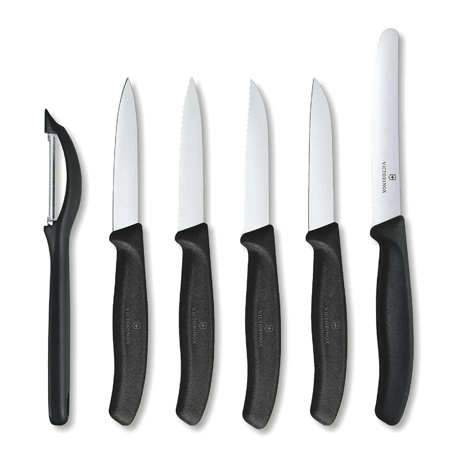 Victorinox Set De Cuchillos Swiss Classic 6 Piezas Negro