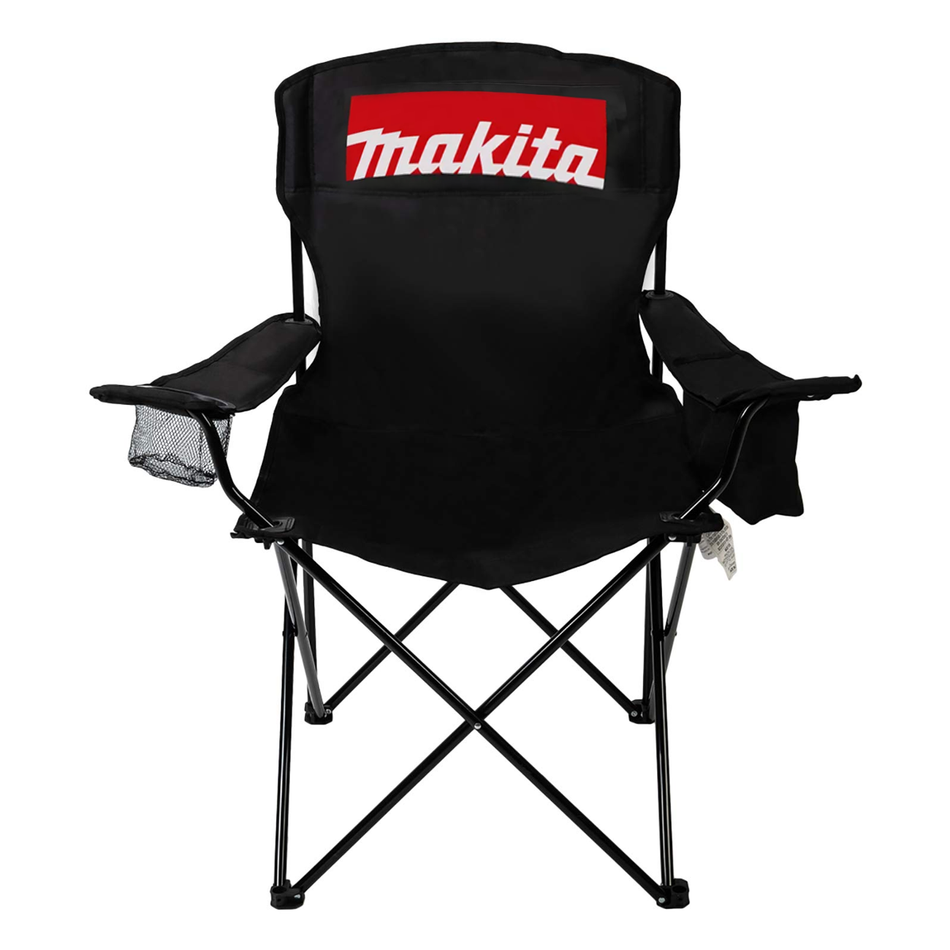 Silla Plegable Para Camping Color Negro Makita