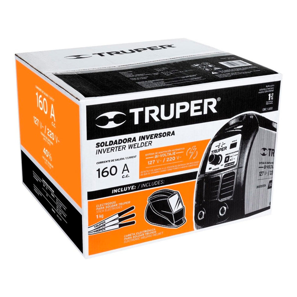 Soldadora Inversora 160 Amp Careta Electrónica Truper 15139