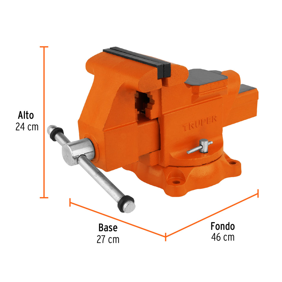 Tornillo De Banco 6″ Industrial Hierro Nodular 18594 Truper
