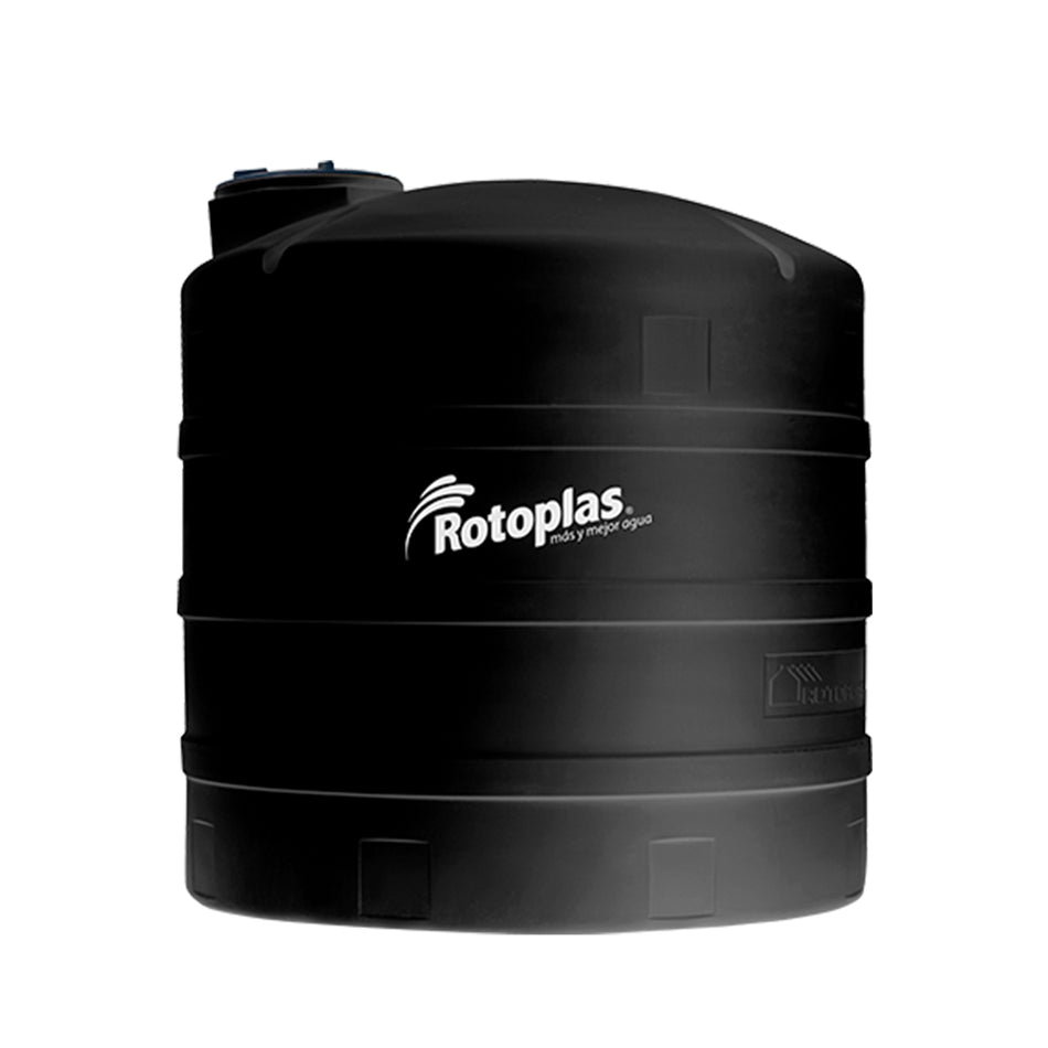 Tanque De Almacenamiento Estándar Negro 5001 Litros Agua Químicos Rotoplas 550100