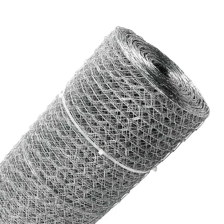 Tela de Alambre Malla Pollera 22x25 1.75 mts