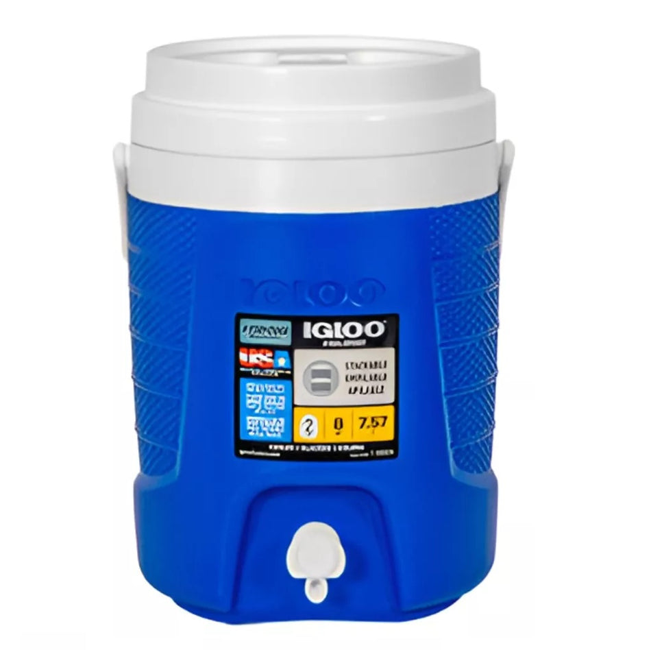 Termo 2 Galones Igloo Azul Tapa Roscable 7.5 Lts