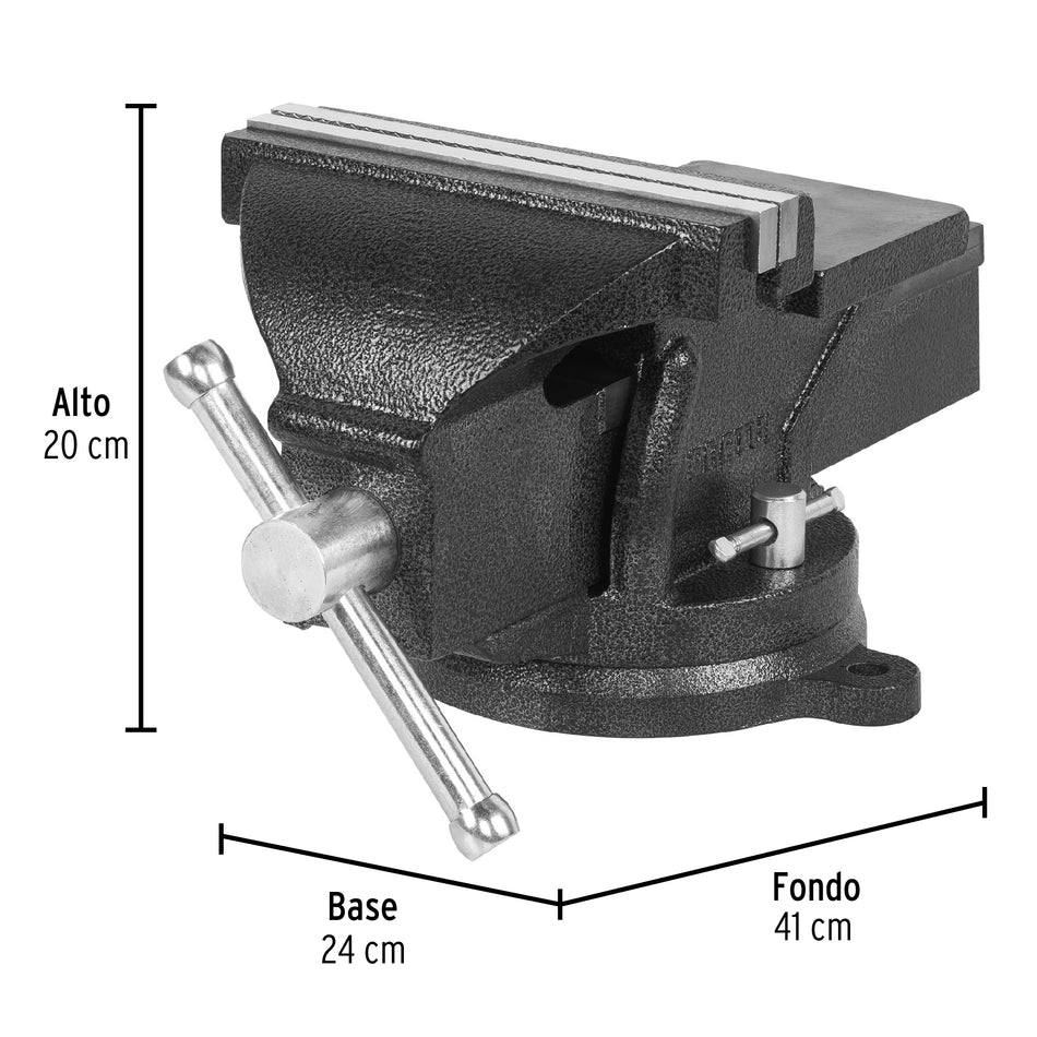 Tornillo de Banco 8″ De Hierro Gris 26044 Pretul