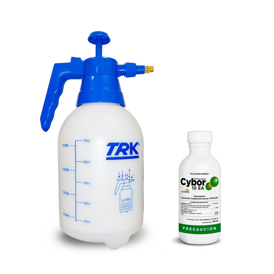 Fumigador TRK 2L con Insecticida Cybor Elimina Insectos