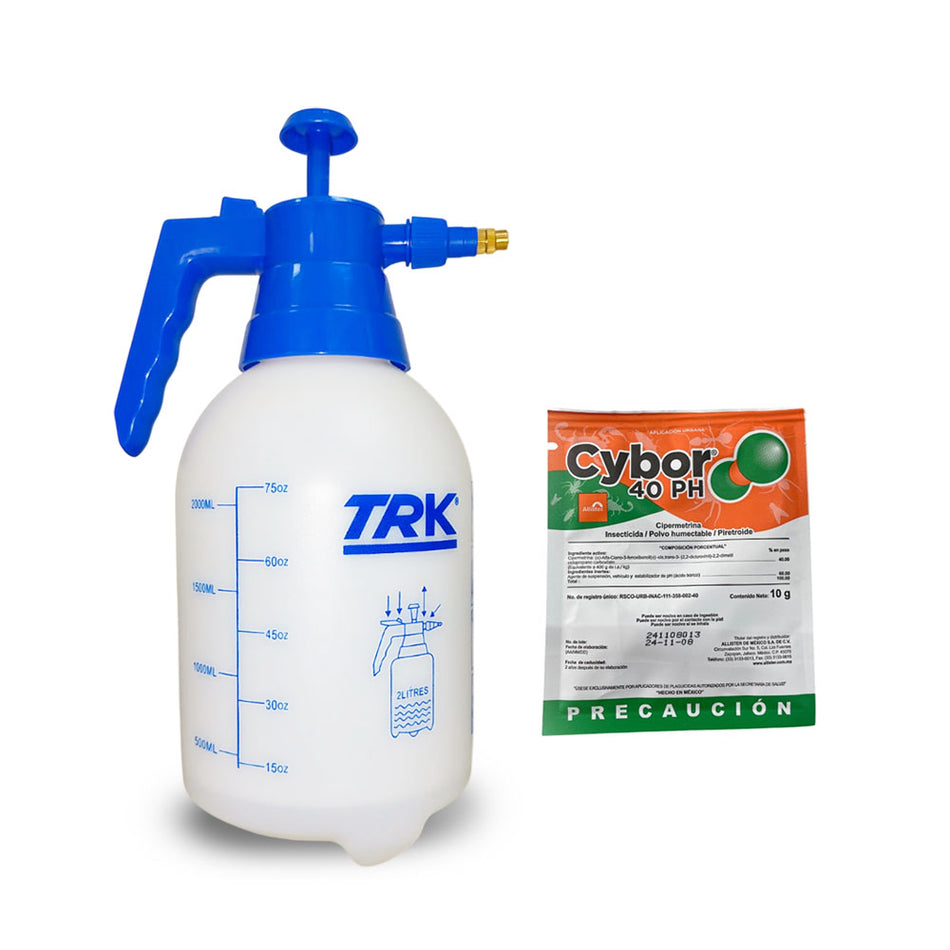Fumigador TRK 2L con Insecticida Cybor 40 PH 10 Grms