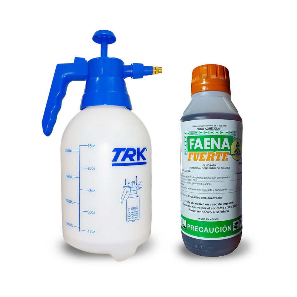 Fumigador Domestico TRK 2L con Herbicida Faena Fuerte 1L