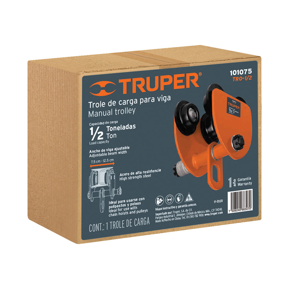 Trole De Carga 1/2 ton Para Vigas IPS e IPR 101075 Truper