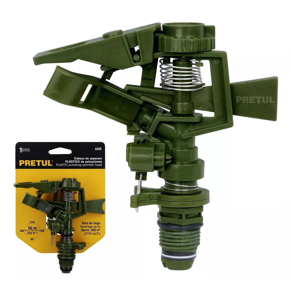 Aspersor Verde Plástico Asve Pretul 20070