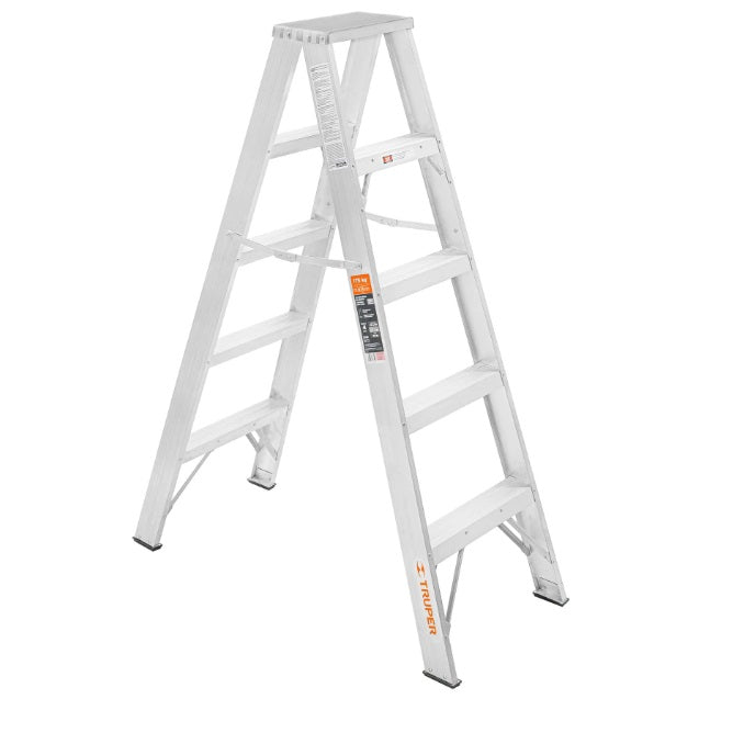 Escalera Tijera Doble, Tipo ll, 4 Escalones, Truper 10495