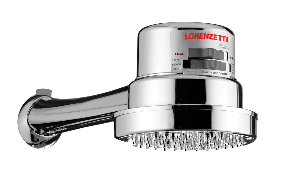 Regadera Eléctrica Tradicao Cromado Lorenzetti 4T 134