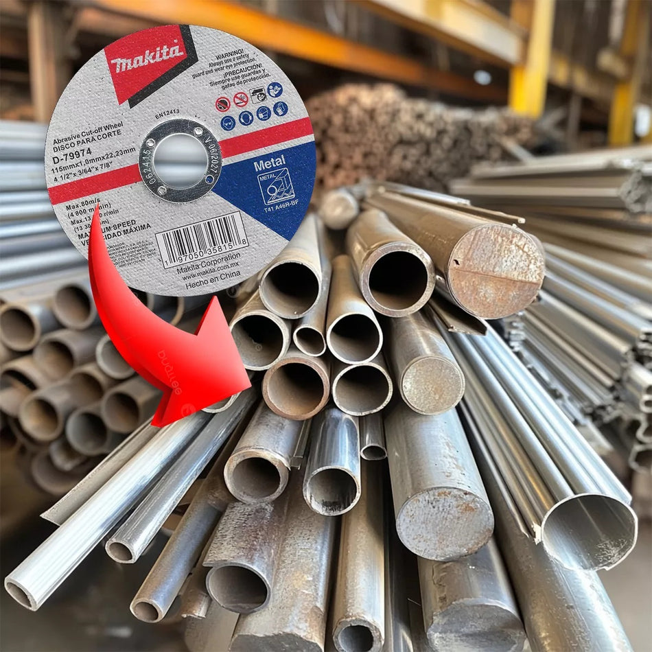 Disco De Corte Metal 4 1/2 115 x 1 Mm 10 Pz D-79974 Makita