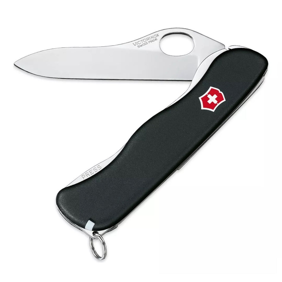 Navaja Sentinel Victorinox Con Funda Y Cordón Negro
