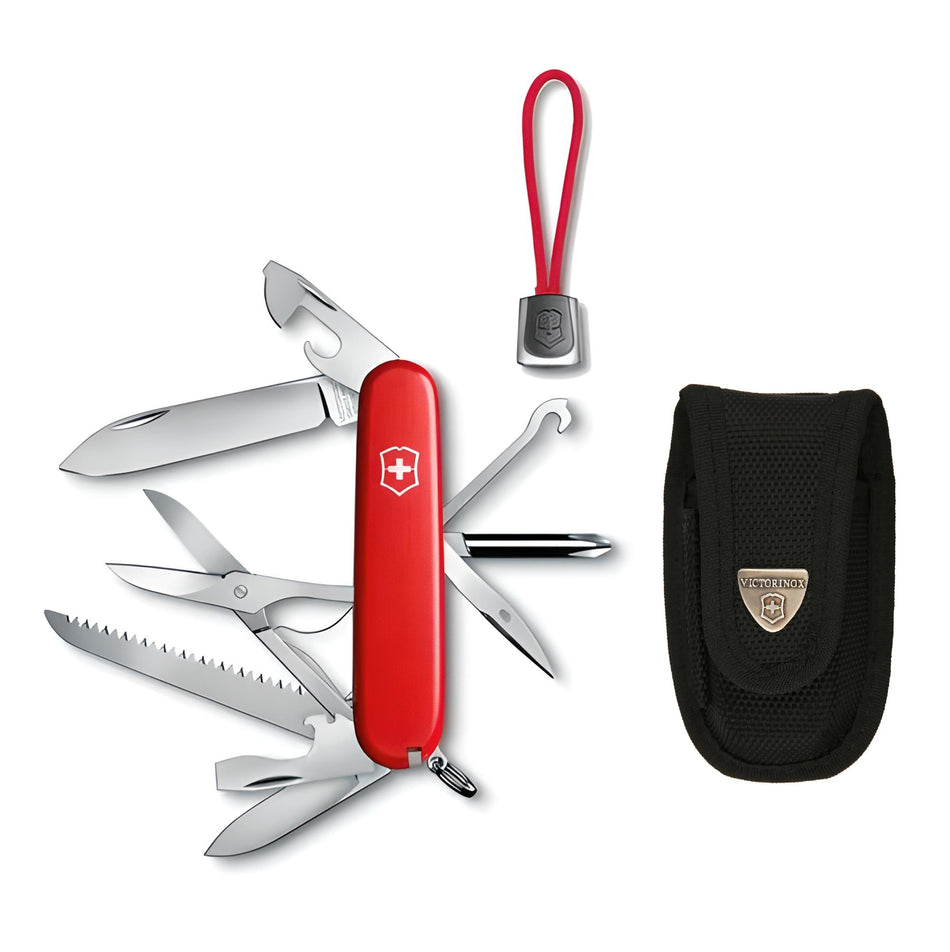 Navaja Fieldmaster Victorinox Kit Funda Cordón Rojo