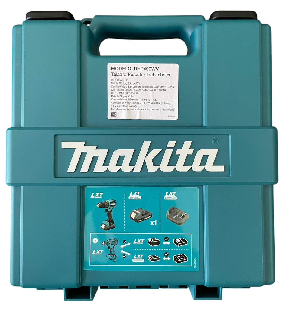 Rotomartillo Atornillador Inalambrico 18v DHP490WV Makita