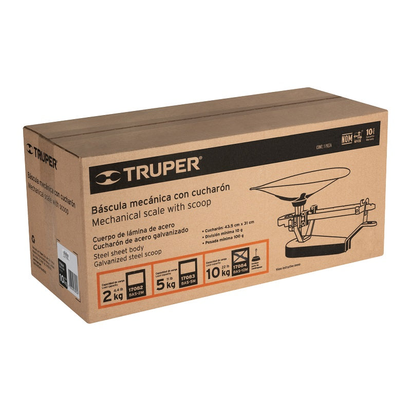 Bascula Mecanica Con Cucharon 10 Kg Truper 17084