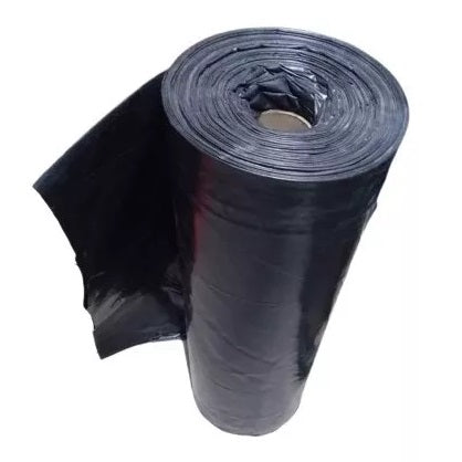 Hule Negro 6x30 Metro Para Construcción Compacto Calibre 600