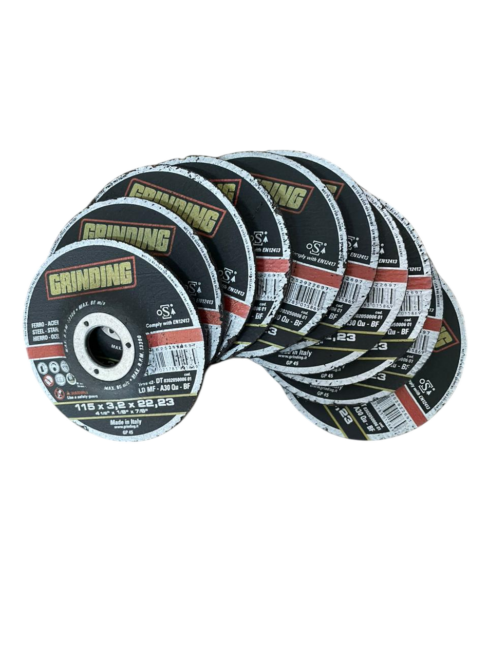 Disco de Corte Grinding 4 1/2″X 1/16″X7/8  10 Pzas