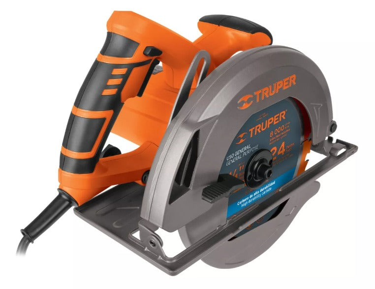 Sierra circular 7-1/4″, 1750W TRUPER + Porta herramientas